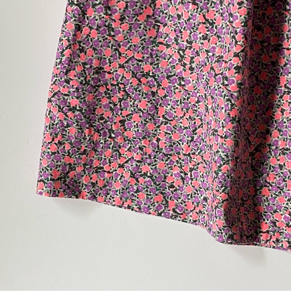 Crewcuts Skirt Floral Print Blue Size 10 Girls Pockets on each side Pink Purple - Picture 5 of 13